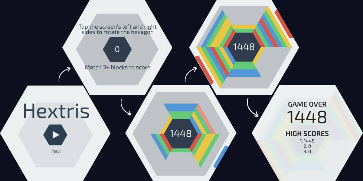 Hextris: Hexagon Puzzle Game Hextris: Hexagon Puzzle Game